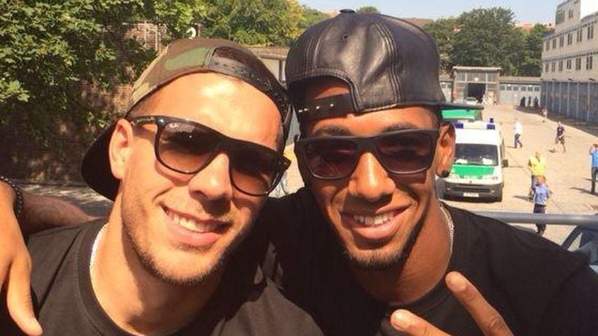 Lukas Podolski und Jérôme Boateng
