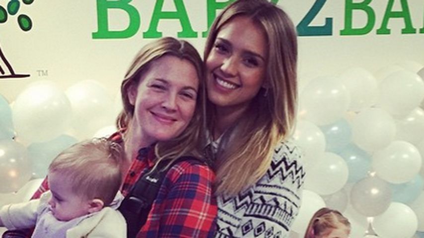 Jessica Alba, Drew Barrymore und Frankie Barrymore Kopelman