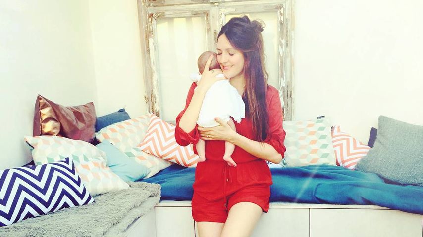 Johanna Klum mit ihrer Tochter im August 2015