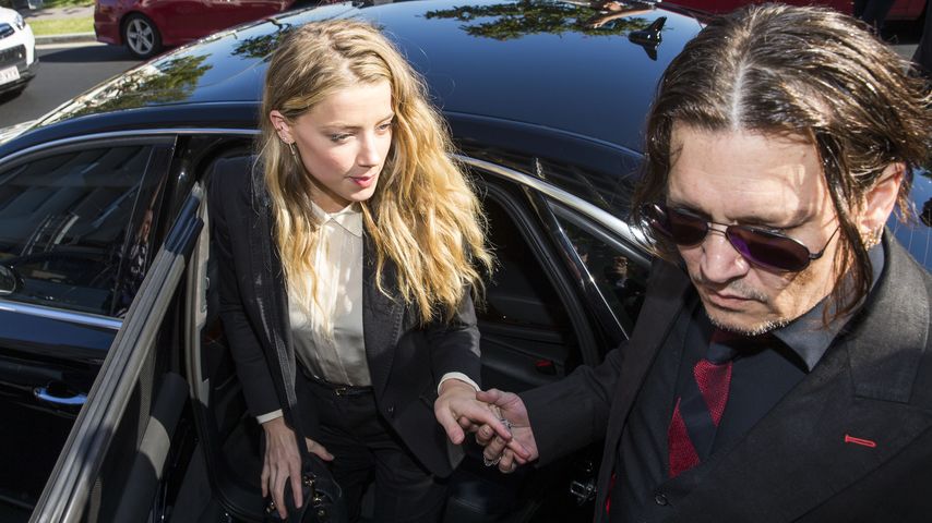 Amber Heard und Johnny Depp in Australien auf dem Weg ins Gericht