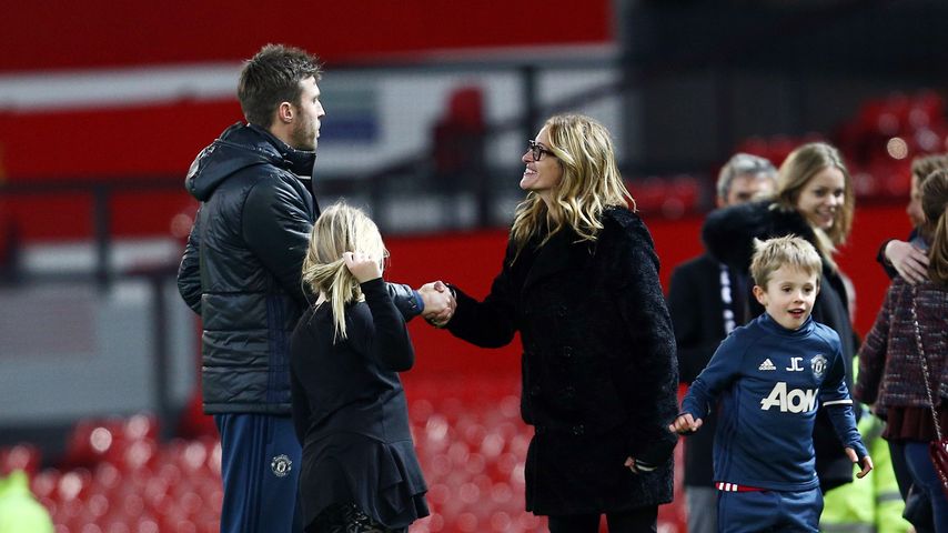 Julia Roberts und Fußballer Michael Carrick in Manchester