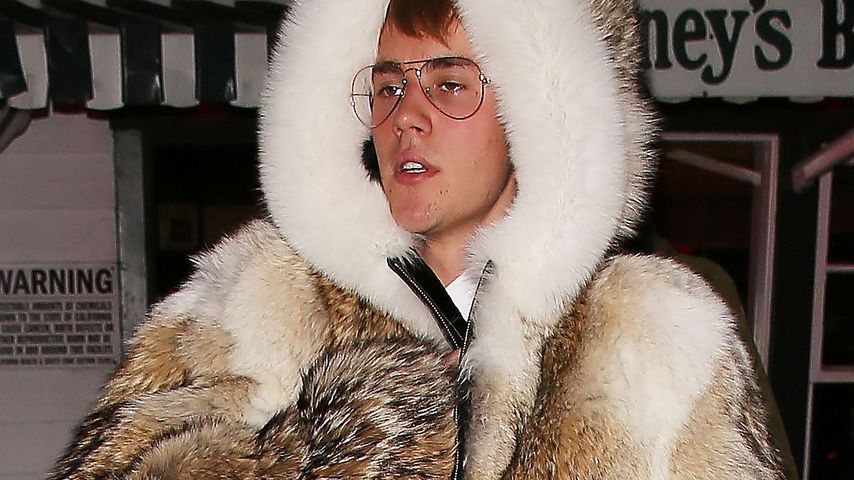Fashion-Desaster: Justin Bieber verstört mit XXL-Pelz-Look!
