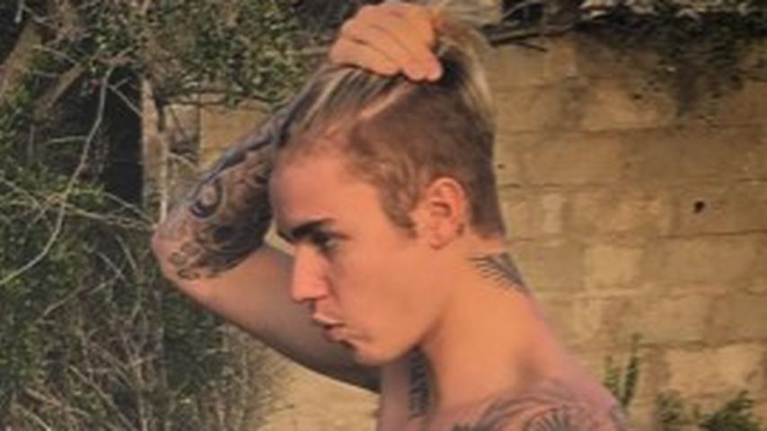 Justin Bieber mit Man Bun in St. Barths
