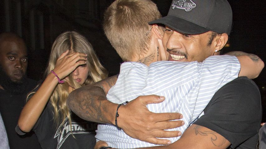 Bronte Blampied und Justin Bieber in London