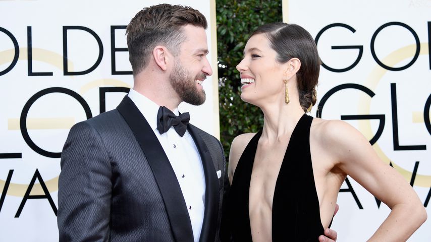 Justin Timberlake und Jessica Biel bei den Golden Globes 2017