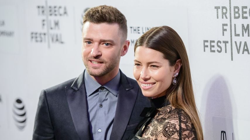 Justin Timperlake und Jessica Biel im April 2016 bei einer Filmpremiere in New York
