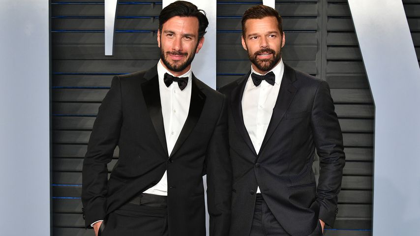 Jwan Yosef und Ehemann Ricky Martin auf der Vanity Fair Oscar Party 2018