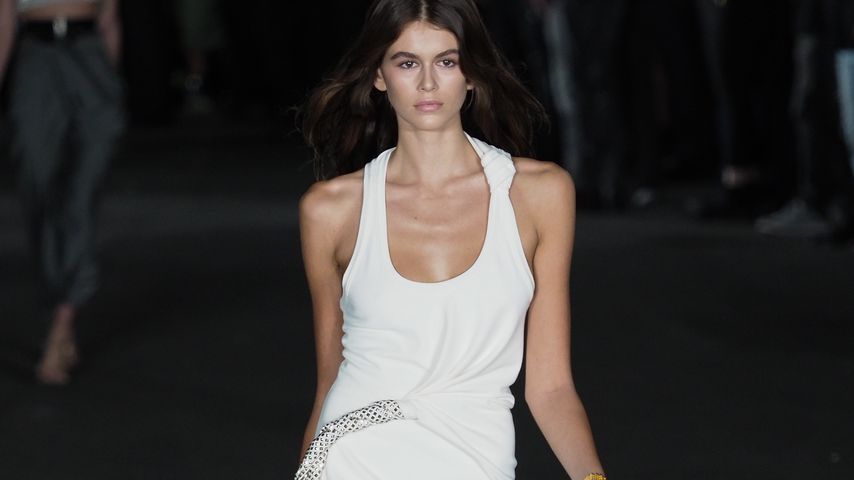 Kaia Gerber läuft für Alexander Wang auf der Fashion Week in New York