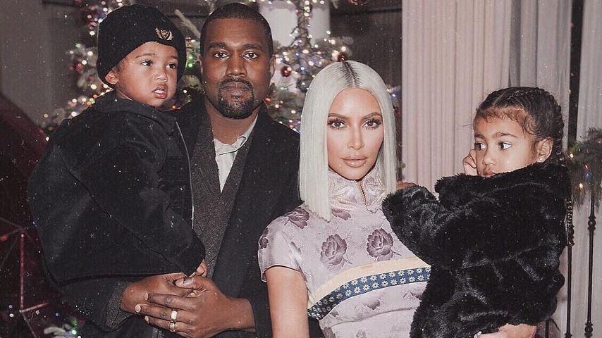 Kanye West, Kim Kardashian, Saint und North