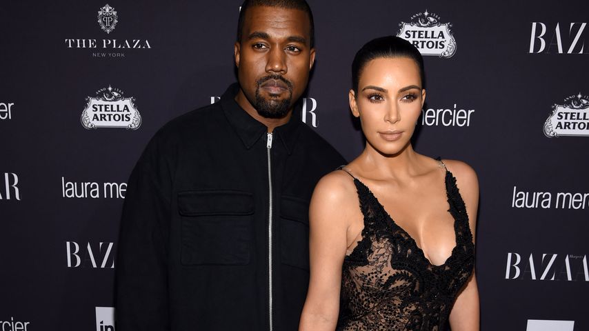 Kanye West und Kim Kardashian in New York