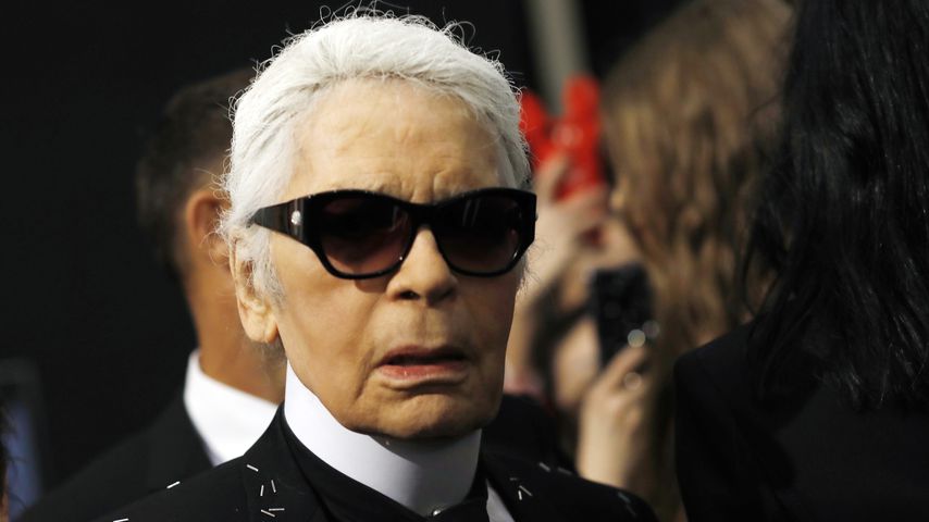Karl Lagerfeld auf der Mailänder Fashionweek 2017