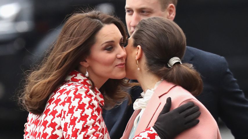 Herzogin Kate, Prinz WIlliam und Prinzessin Victoria in Stockholm