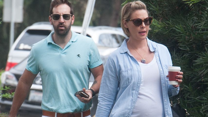 Katherine Heigl mit Josh Kelley im Park
