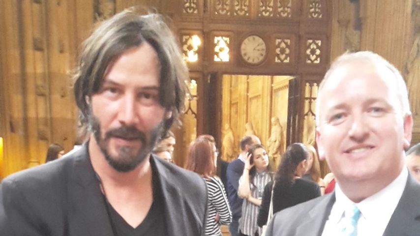 Keanu Reeves im britischen Parlament