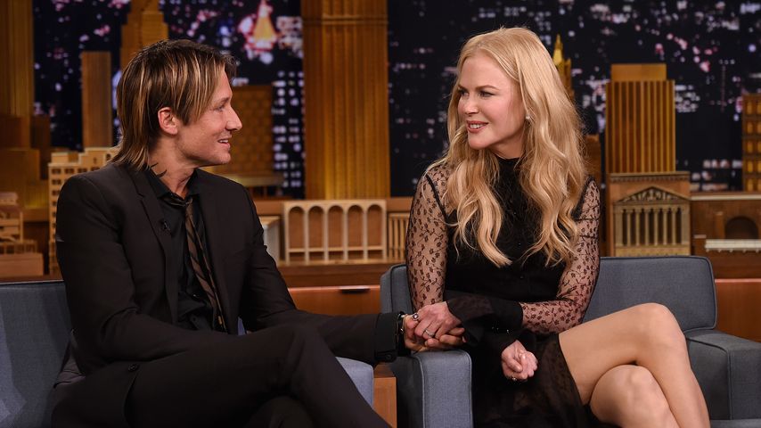 Keith Urban und Nicole Kidman als Gäste in der Tonight Show in New York im November 2016