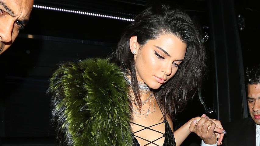 Kendall Jenner auf dem Weg zu ihrer 21. Geburtstagsparty in Hollywood