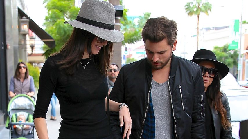 Kendall Jenner, Kourtney Kardashian und Scott Disick