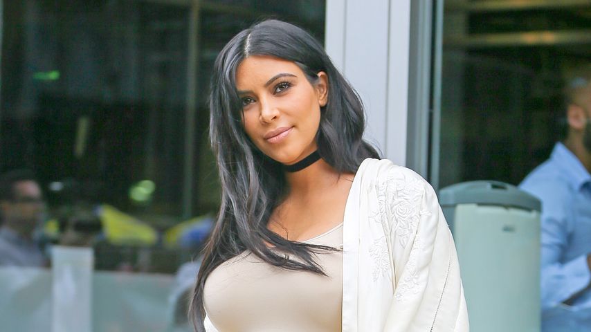 Kim Kardashian während ihrer 2. Schwangerschaft in New York