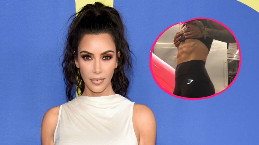 Schwitzende Kim Kardashian: Sie will DIESES Hammer-Sixpack!