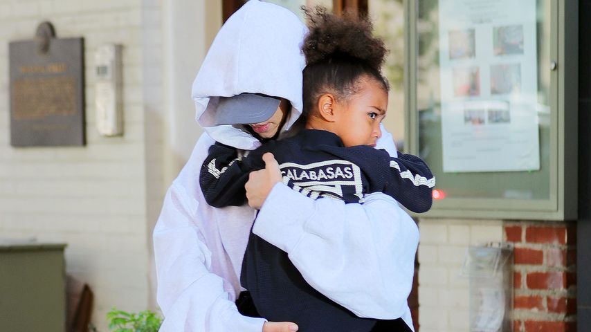 Kim Kardashian und Töchterchen North West