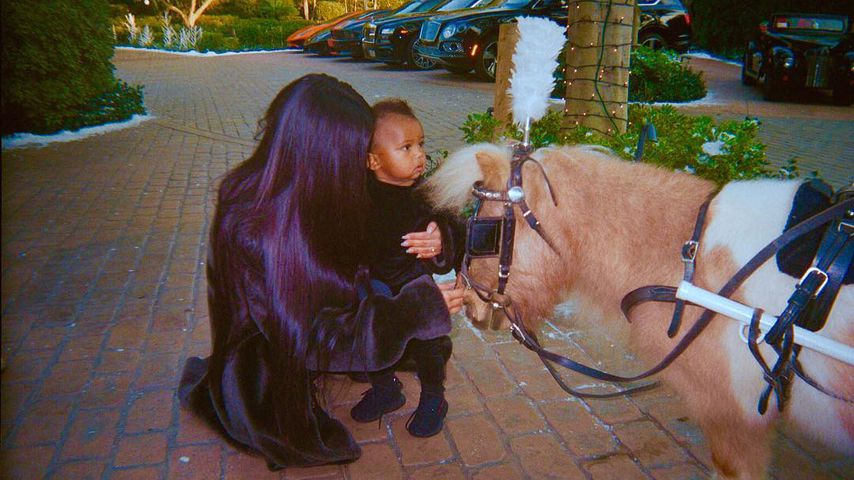 Kim Kardashian mit Sohn Saint