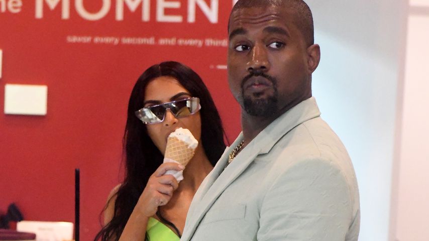 Herrlich normal: Kim K. & Kanye West schlecken ein Eis
