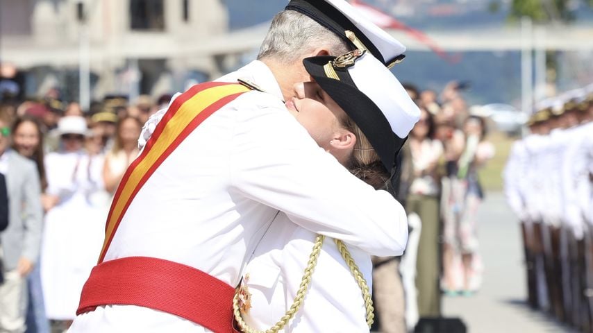 König Felipe mit seiner ältesten Tochter Leonor, Juli 2025
