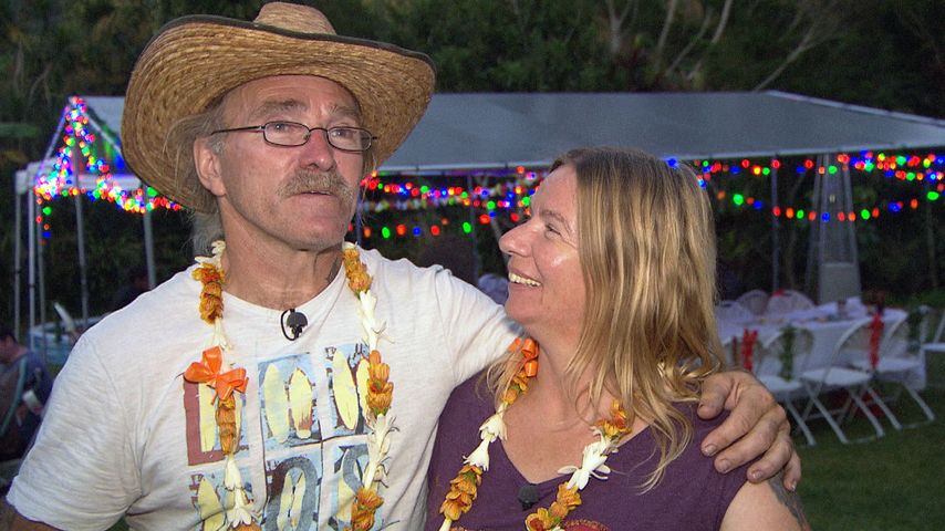 Konny und Manu Reimann bei ihrer Einweihungsparty auf Hawaii