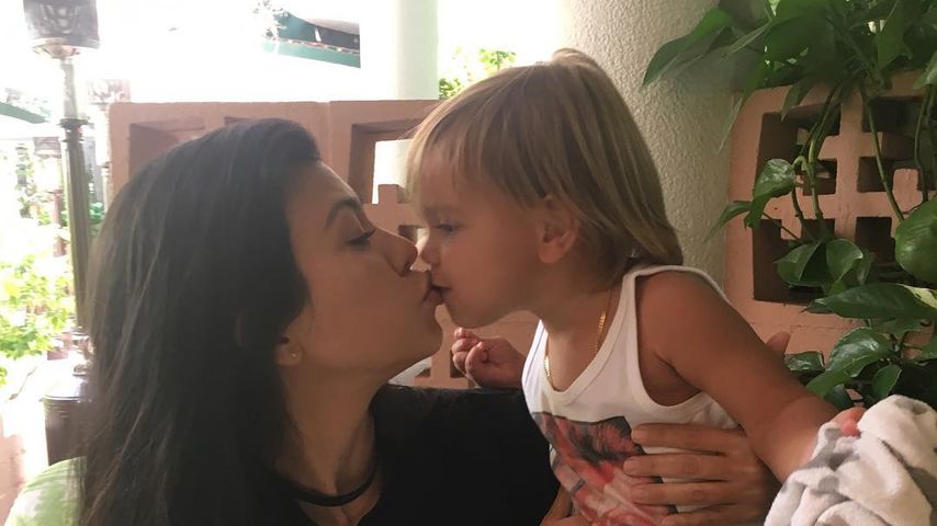 Kourtney Kardashian mit Sohn Reign