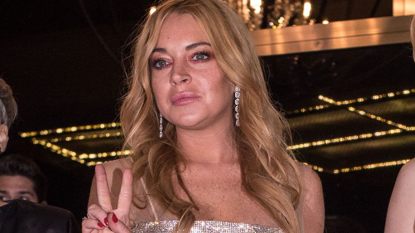 Lindsay Lohan in ihrem Nightclub in Athen