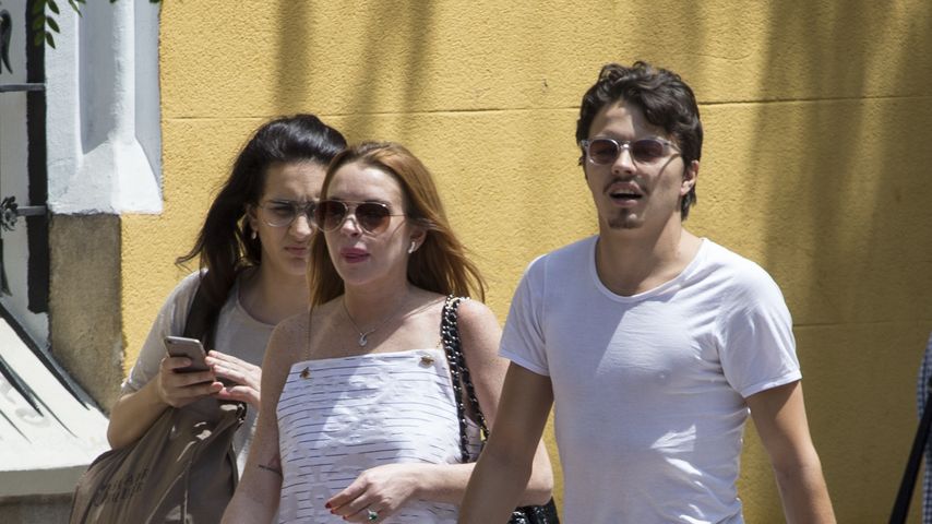 Lindsay Lohan und Egor Tarabasov in Madrid