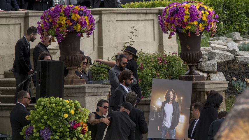 Die Band Linkin Park auf der Beerdigung von Sänger Chris Cornell am 26. Mai 2017 in Hollywood