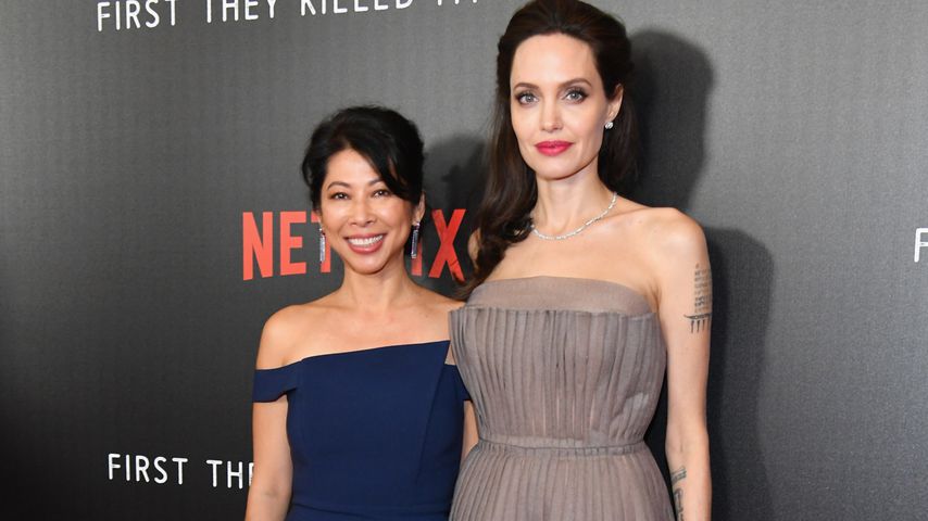 Joung Ung und Angelina Jolie bei der New-York-Premiere von "Der lange Weg der Hoffnung"