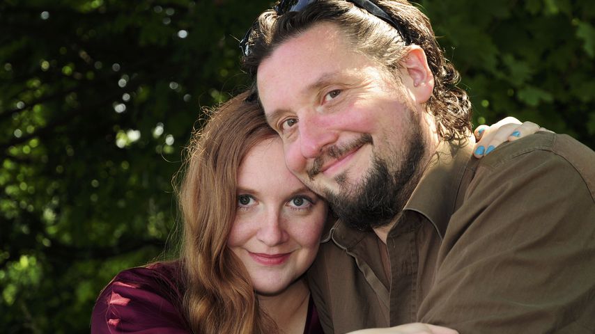 Luci van Org mit ihrem Ehemann