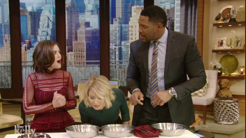 Lucy Hale, Michael Strahan und Kelly Ripa