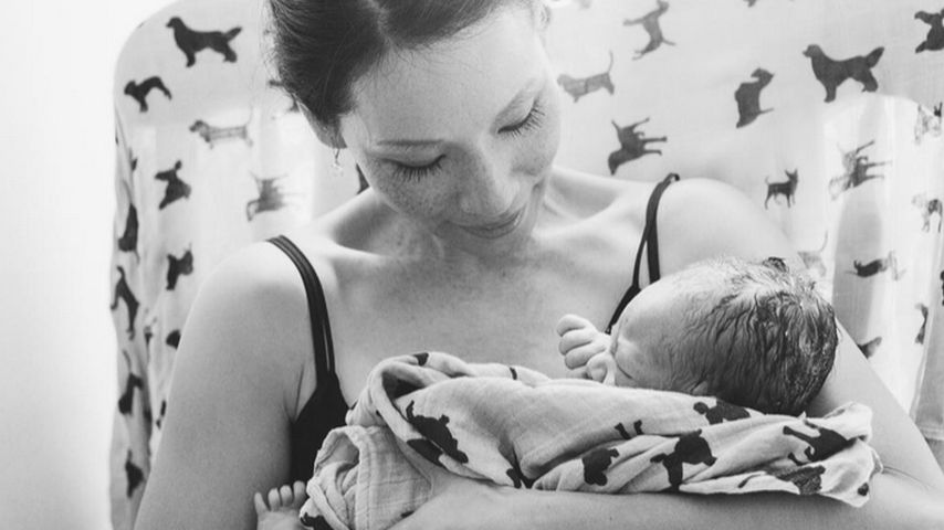 Lucy Liu mit ihrem Sohn Rockwell