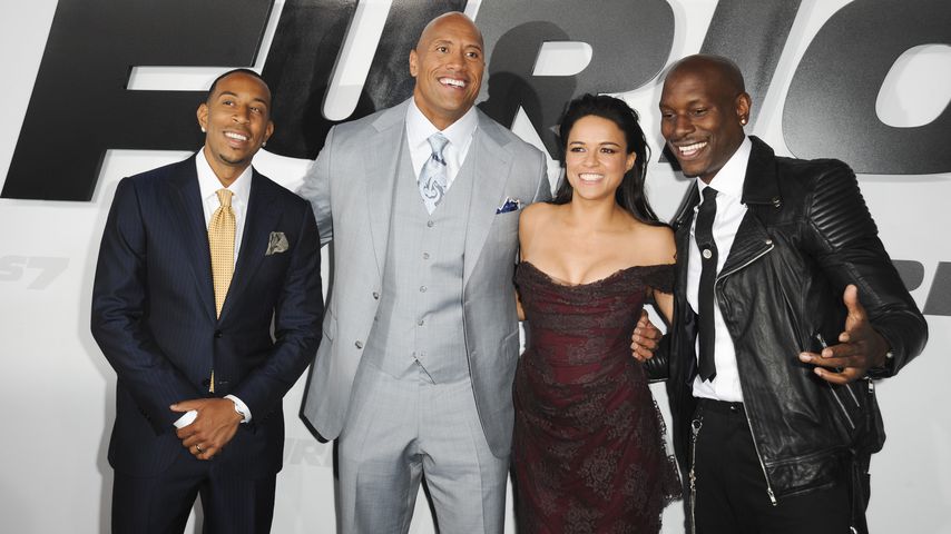 Ludacris, Dwayne The Rock Johnson, Michelle Rodriguez und Tyrese Gibson