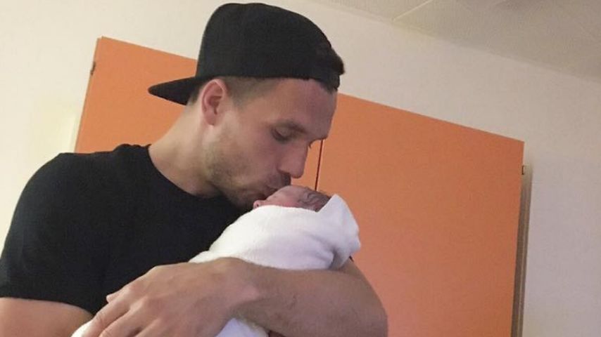 Lukas Podolski mit Tochter Maya