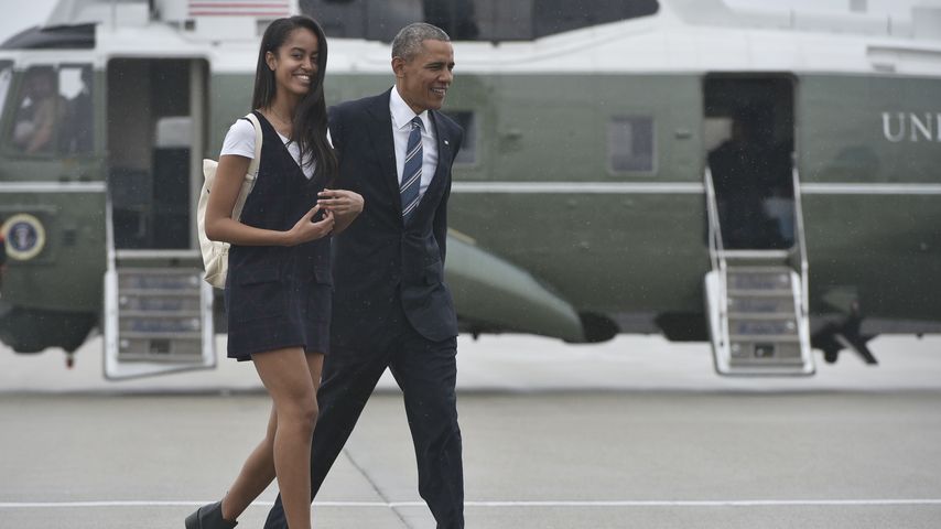 Barack Obama und Malia Obama