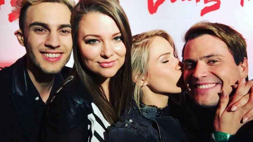Marc Aurel, Joelina Drews, Angelina Heger und Rocco Stark im Berlin Dungeon