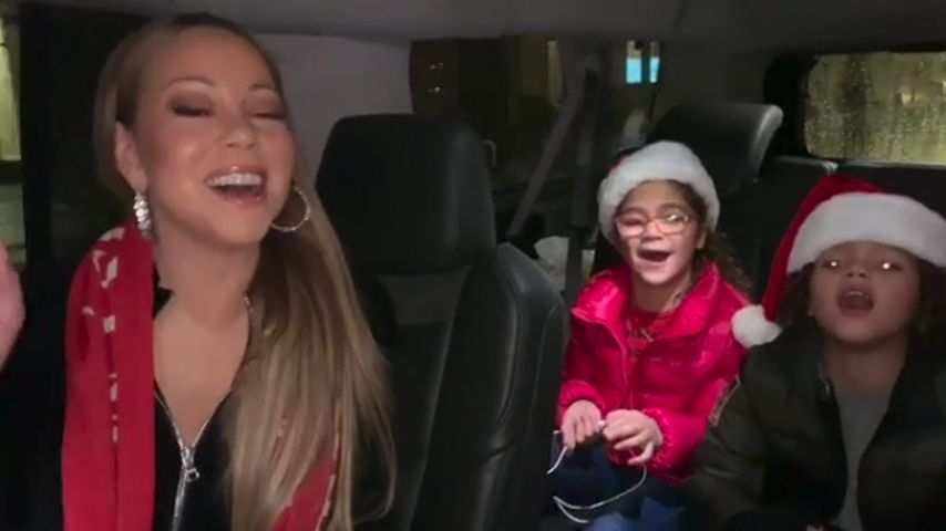 Ist Singen wichtiger? Mariahs Twins sind nicht angeschnallt!