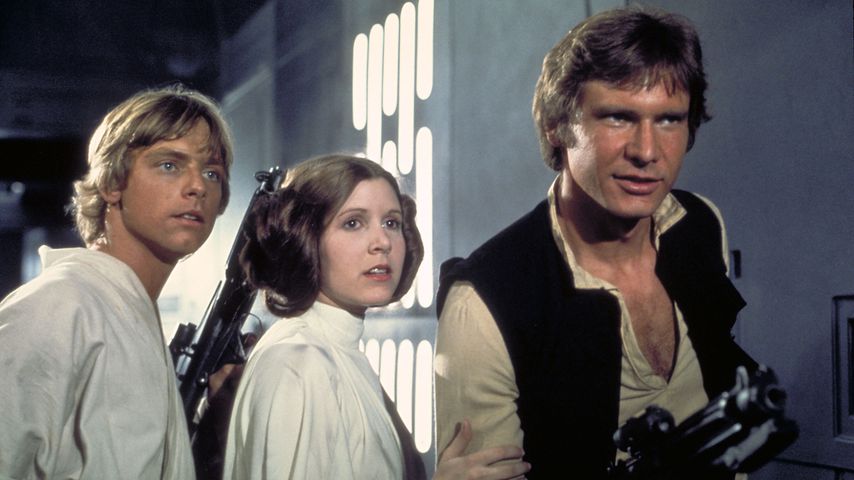 Mark Hamill, Carrie Fisher und Harrison Ford in "Star Wars"