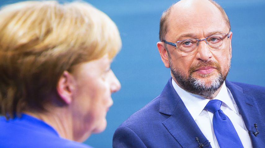 Angela Merkel und Martin Schulz