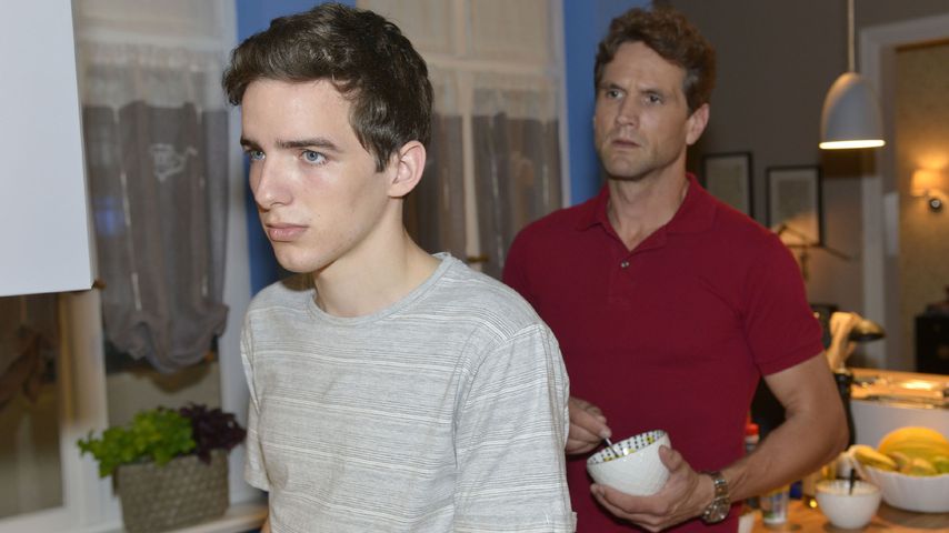 Maximilian Braun und Oliver Franck am GZSZ-Set