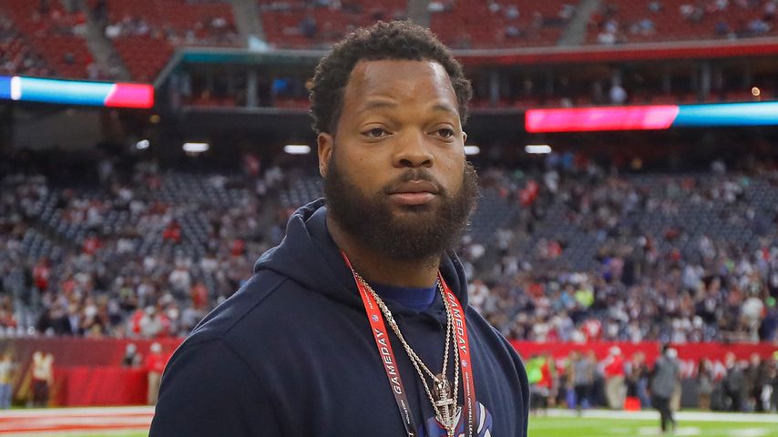 Michael Bennett beim Super Bowl 2017