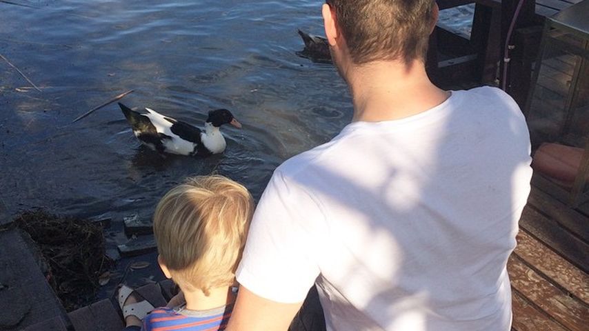 Sänger Michael Bublé mit Sohn Noah