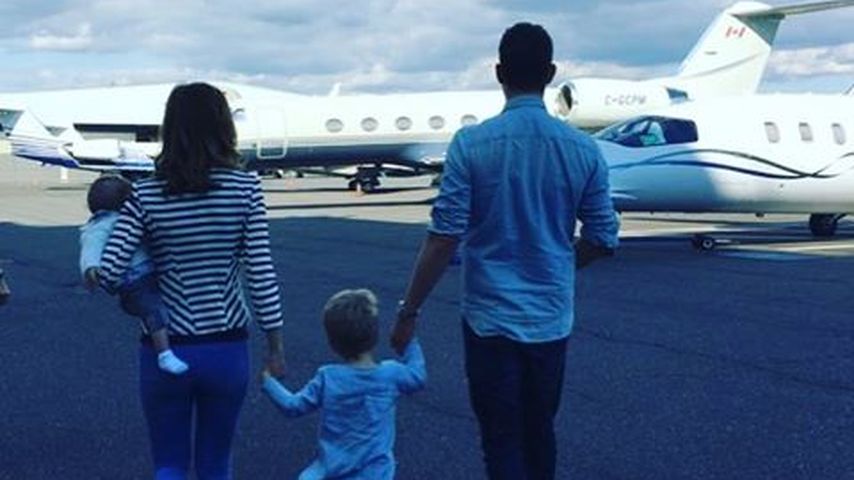 Michael Bublé und Frau Luisana Lopilato mit den beiden Söhnen Elias und Noah im September 2016