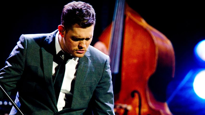 Michael Bublé während eines Konzerts