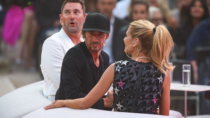 Michael Michalsky, Thomas Hayo und Heidi Klum beim GNTM-Finale 2016