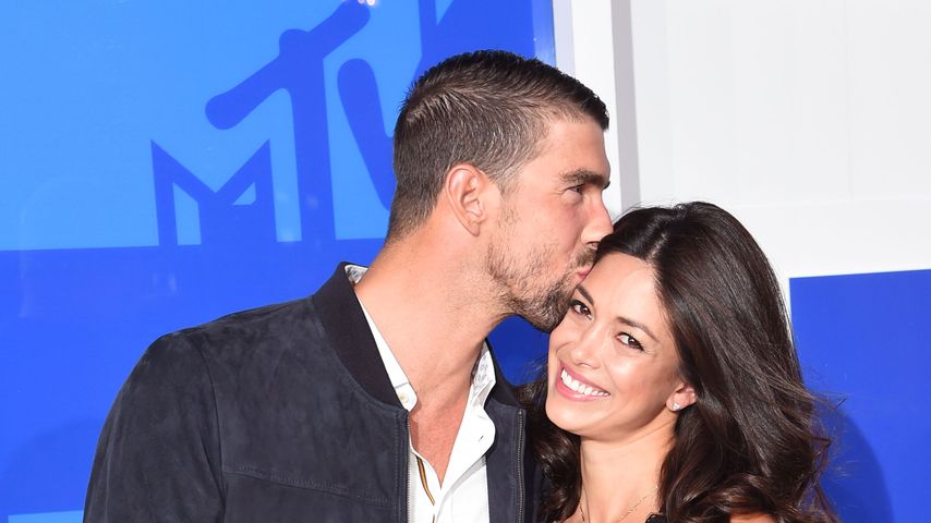 Michael Phelps mit seiner Frau Nicole bei den MTV Video Music Awards 2016